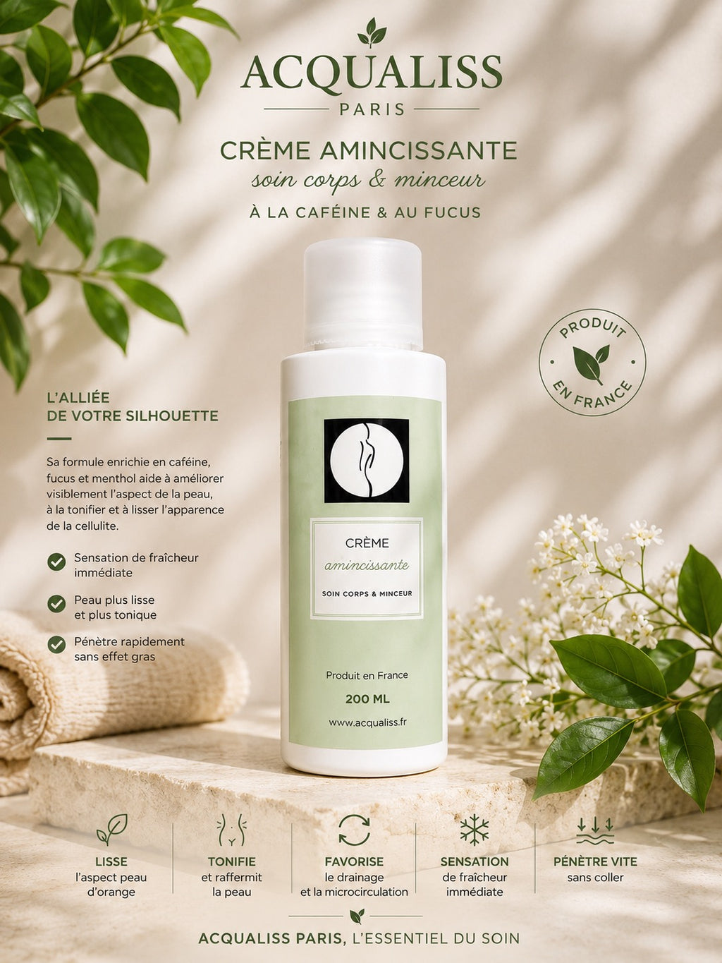 Crème Amincissante — Acqualiss Paris