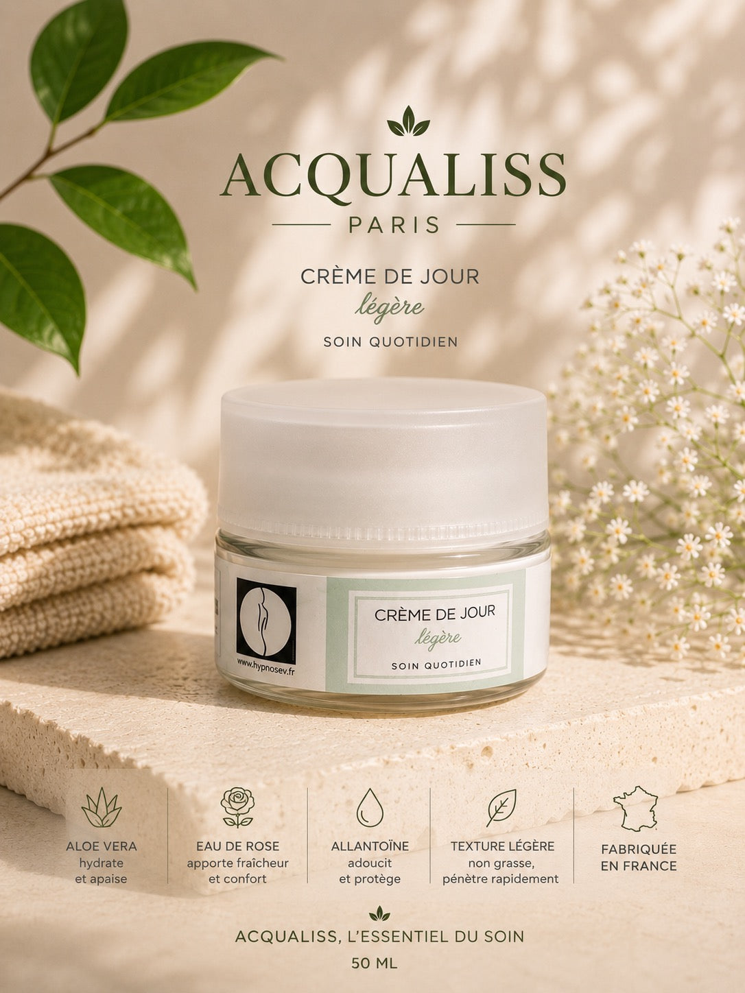 Crème de Jour Légère – Soin Quotidien Hydratant