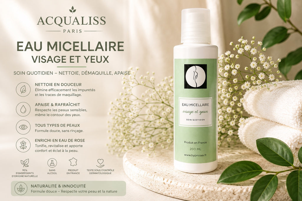 Eau Micellaire Visage & Yeux – Soin Quotidien Douceur