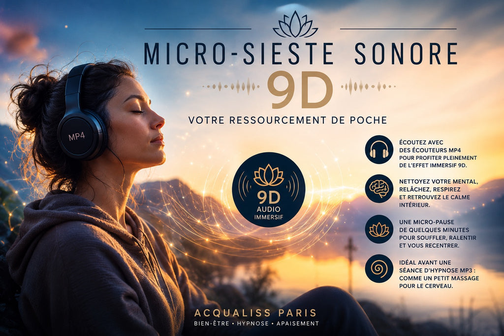 Micro-sieste sonore 9D — Ressourcement de poche