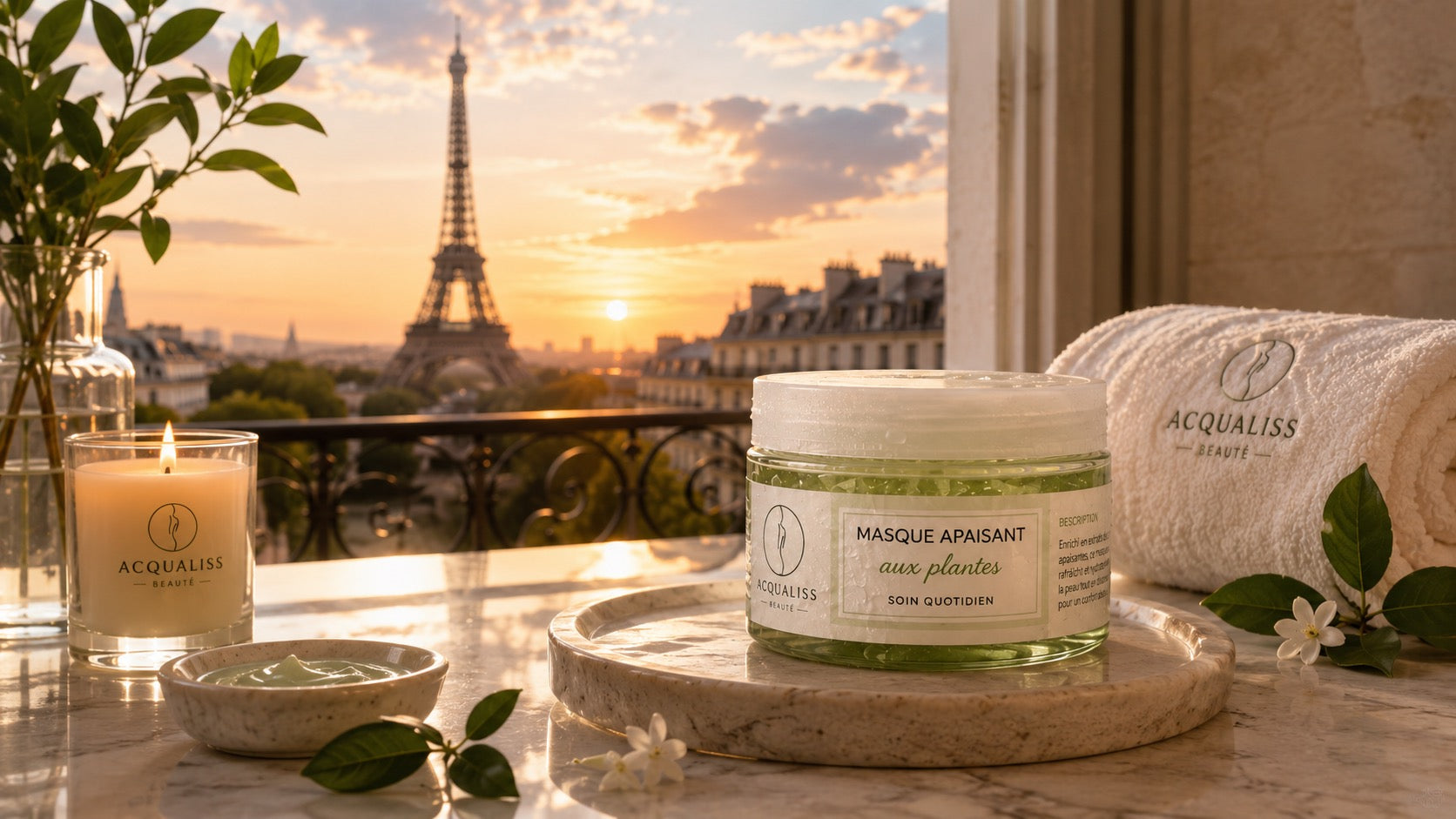 Masque Apaisant aux Plantes – Hydratation & Confort | Acqualiss